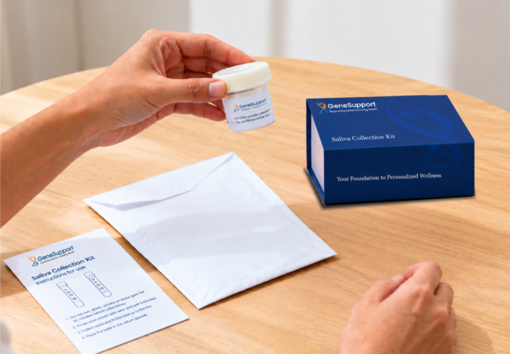 DNA test kit price in India with GeneSupport saliva collection kit for personalised genetic testing and wellness insights.
